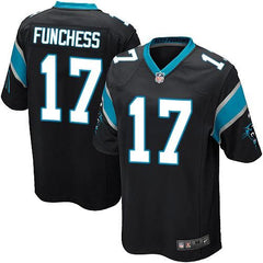 Panthers #17 Devin Funchess Black Team Color Youth Stitched NFL Elite Jersey 