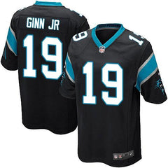Panthers #19 Ted Ginn Jr Black Team Color Youth Stitched NFL Elite Jersey 
