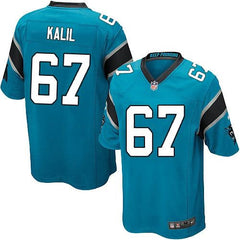 Panthers #67 Ryan Kalil Blue Alternate Youth Stitched NFL Elite Jersey 