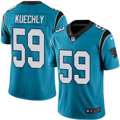 Panthers #59 Luke Kuechly Blue Youth Stitched NFL Limited Rush Jersey 