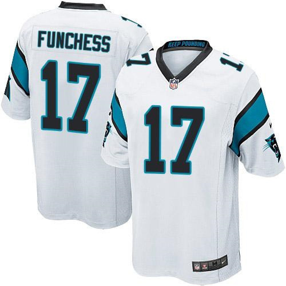 Panthers #17 Devin Funchess White Youth Stitched NFL Elite Jersey 