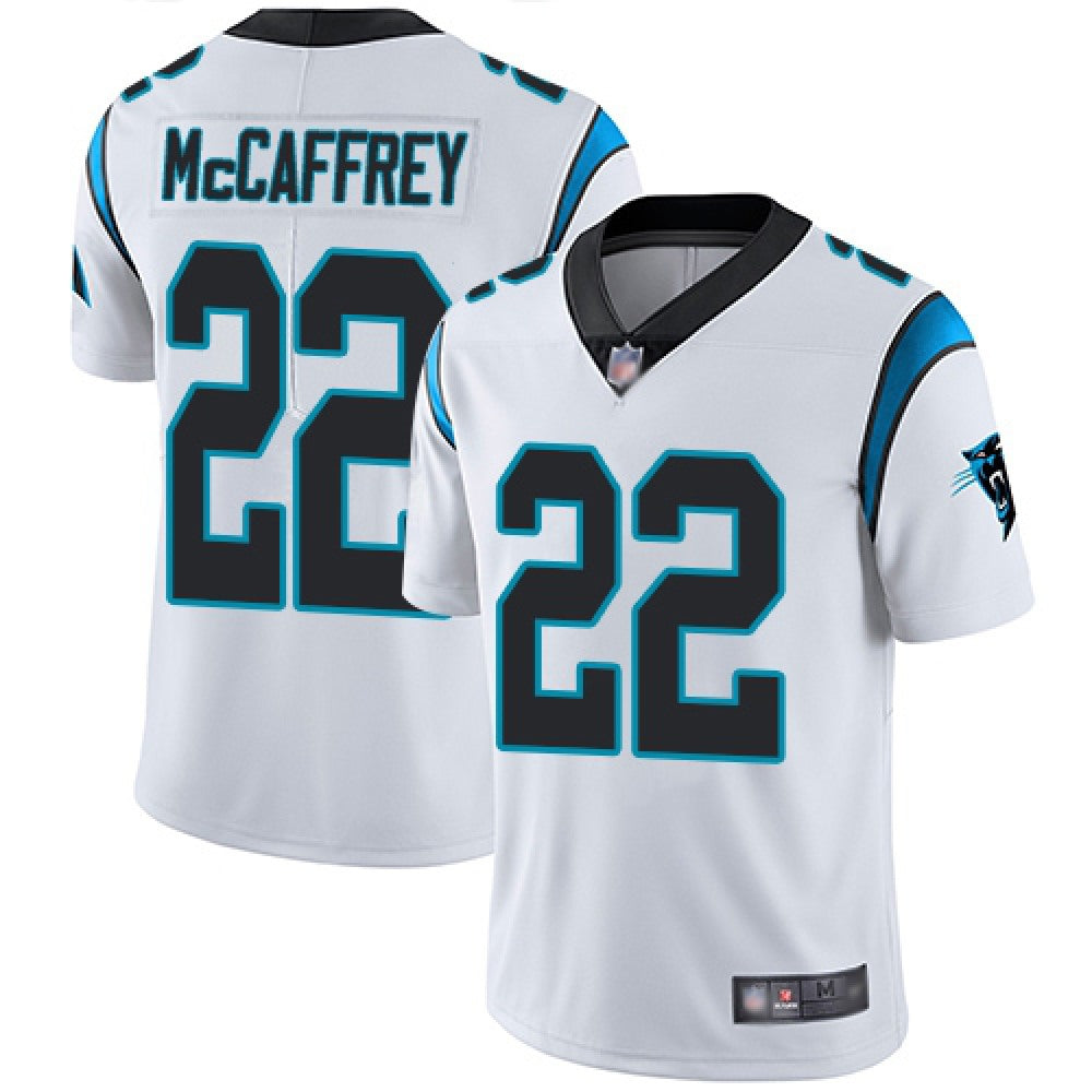 Youth Carolina Panthers #22 Christian McCaffrey White Vapor Untouchable Limited Stitched NFL Jersey 