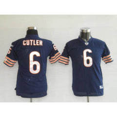 Bears #6 Jay Cutler Blue Stitched Youth NFL Jersey 