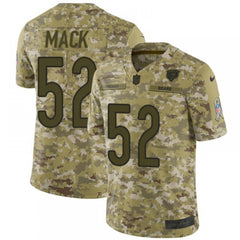 Youth Chicago Bears #52 Khalil Mack 2018 Camo Salute to Service Limited Stitched NFL Jersey 