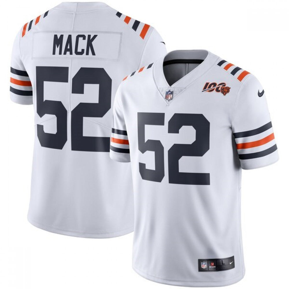 Youth Chicago Bears #52 Khalil Mack White 2019 100th Season Limited Stitched NFL Jersey 