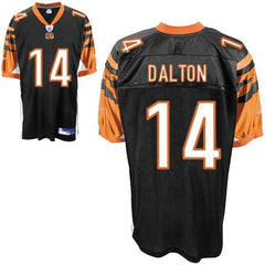 Bengals #14 Andy Dalton Black Color Stitched Youth NFL Jersey 