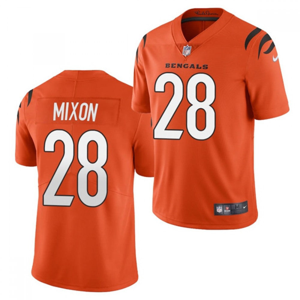 Youth Cincinnati Bengals #28 Joe Mixon New Orange Vapor Untouchable Limited Stitched Jersey 