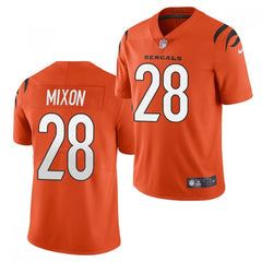 Youth Cincinnati Bengals #28 Joe Mixon New Orange Vapor Untouchable Limited Stitched Jersey 