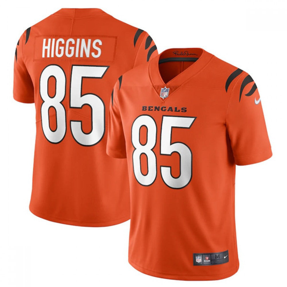 Youth Cincinnati Bengals #85 Tee Higgins New Orange Vapor Untouchable Limited Stitched Jersey 