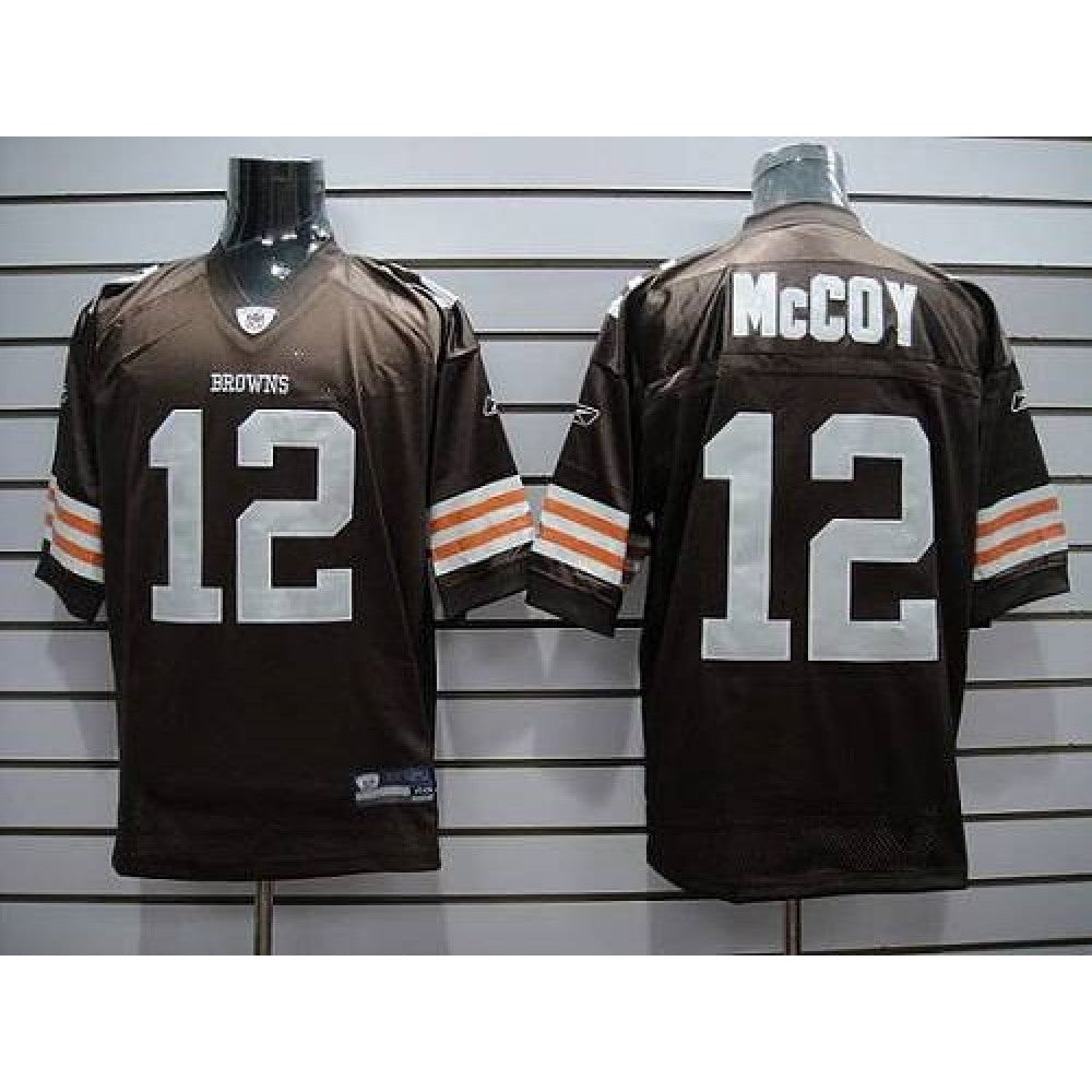 Browns #12 Colt McCoy Brown Stitched Youth NFL Jersey 