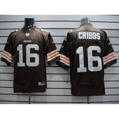 Browns #16 Joshua Cribbs Brown Stitched Youth NFL Jersey 