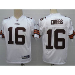 Browns #16 Joshua Cribbs White Stitched Youth NFL Jersey 