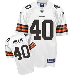 Browns #40 Peyton Hillis White Stitched Youth NFL Jersey 