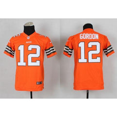 Browns #12 Josh Gordon Orange Alternate Youth Stitched NFL Elite Jersey 
