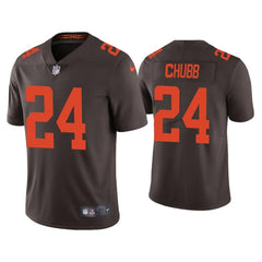 Youth Cleveland Browns #24 Nick Chubb Brown Vapor Untouchable Limited Stitched Jersey 