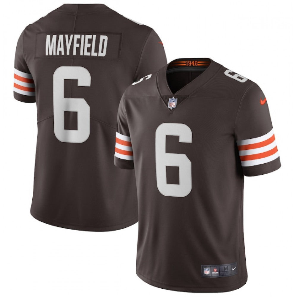 Youth Browns #6 Baker Mayfield Brown Stitched Limited Jersey 