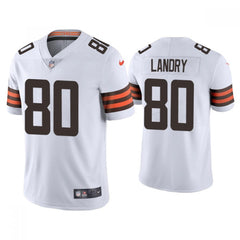 Youth Cleveland Browns #80 Jarvis Landry White Vapor Untouchable Limited Stitched Jersey 
