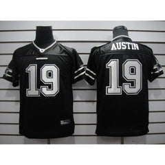 Cowboys #19 Miles Austin Black Shadow Stitched Youth NFL Jersey 