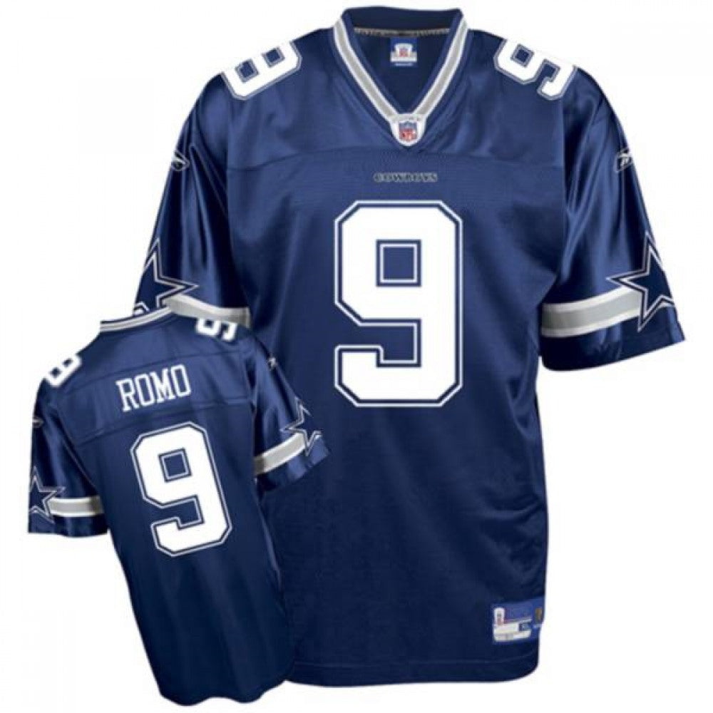 Cowboys #9 Tony Romo Blue Stitched Youth NFL Jersey 