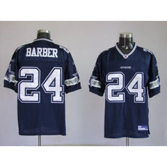 Cowboys #24 Marion Barber Navy Blue Stitched Youth NFL Jersey 