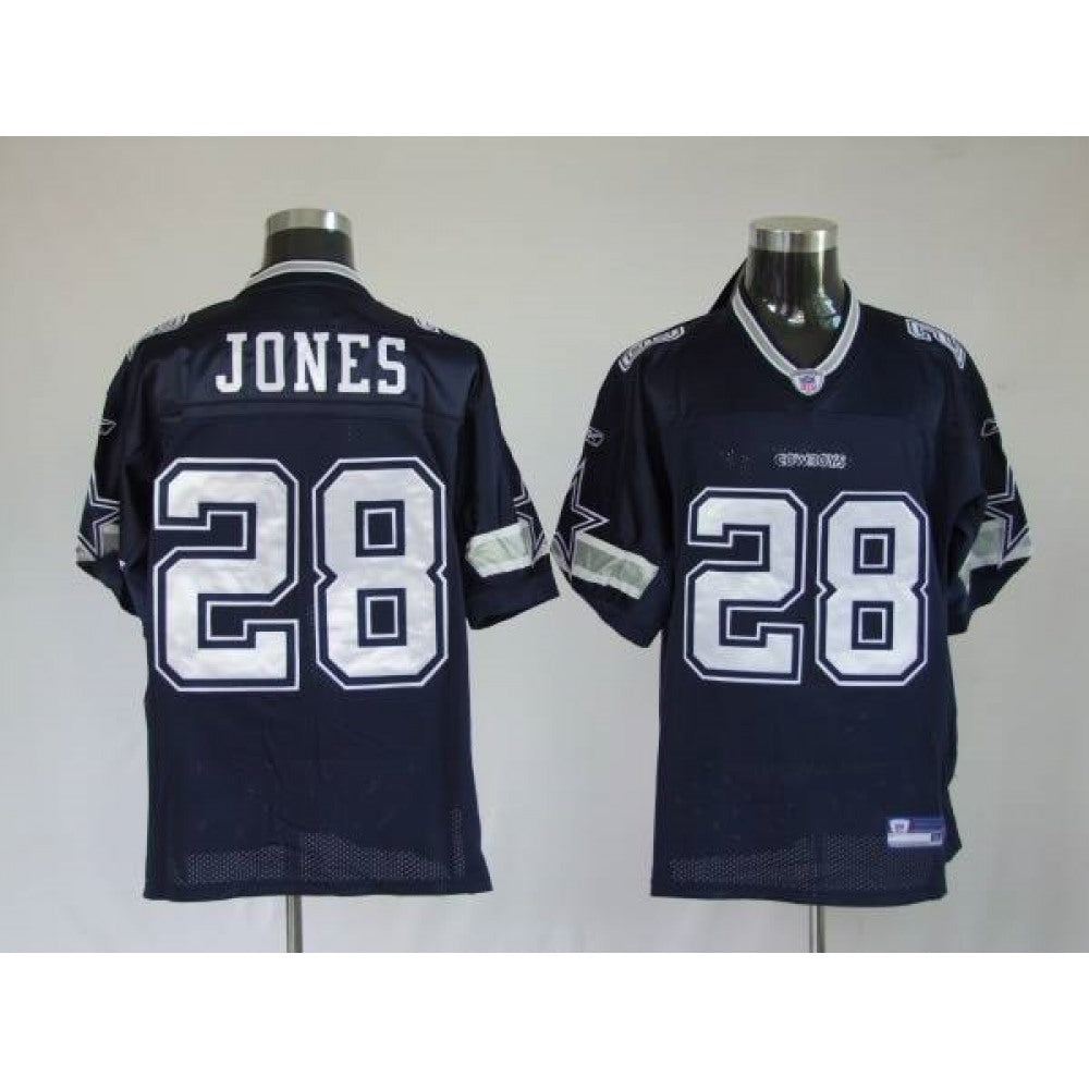 Cowboys #28 Filex Jones Navy Blue Stitched Youth NFL Jersey 