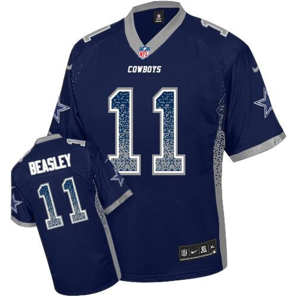 Cowboys #11 Cole Beasley Navy Blue Team Color Youth Stitched NFL Elite Drift Fashion Jersey 