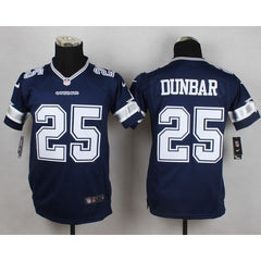 Cowboys #25 Lance Dunbar Navy Blue Team Color Youth Stitched NFL Elite Jersey 