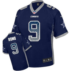 Cowboys #9 Tony Romo Navy Blue Team Color Youth Stitched NFL Elite Drift Fashion Jersey 