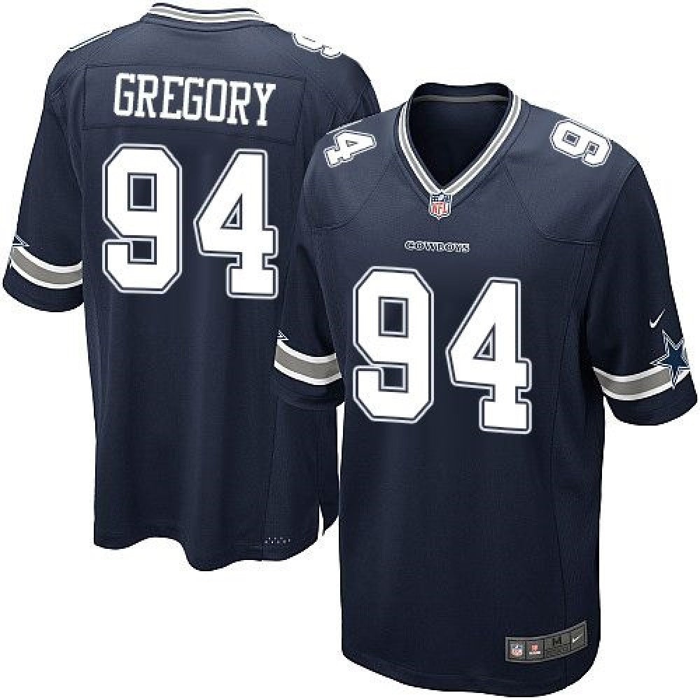 Cowboys #94 Randy Gregory Navy Blue Team Color Youth Stitched NFL Elite Jersey 