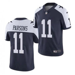 Youth Dallas Cowboys #11 Micah Parsons Navy Thanksgiving Limited Stitched Football Jersey 