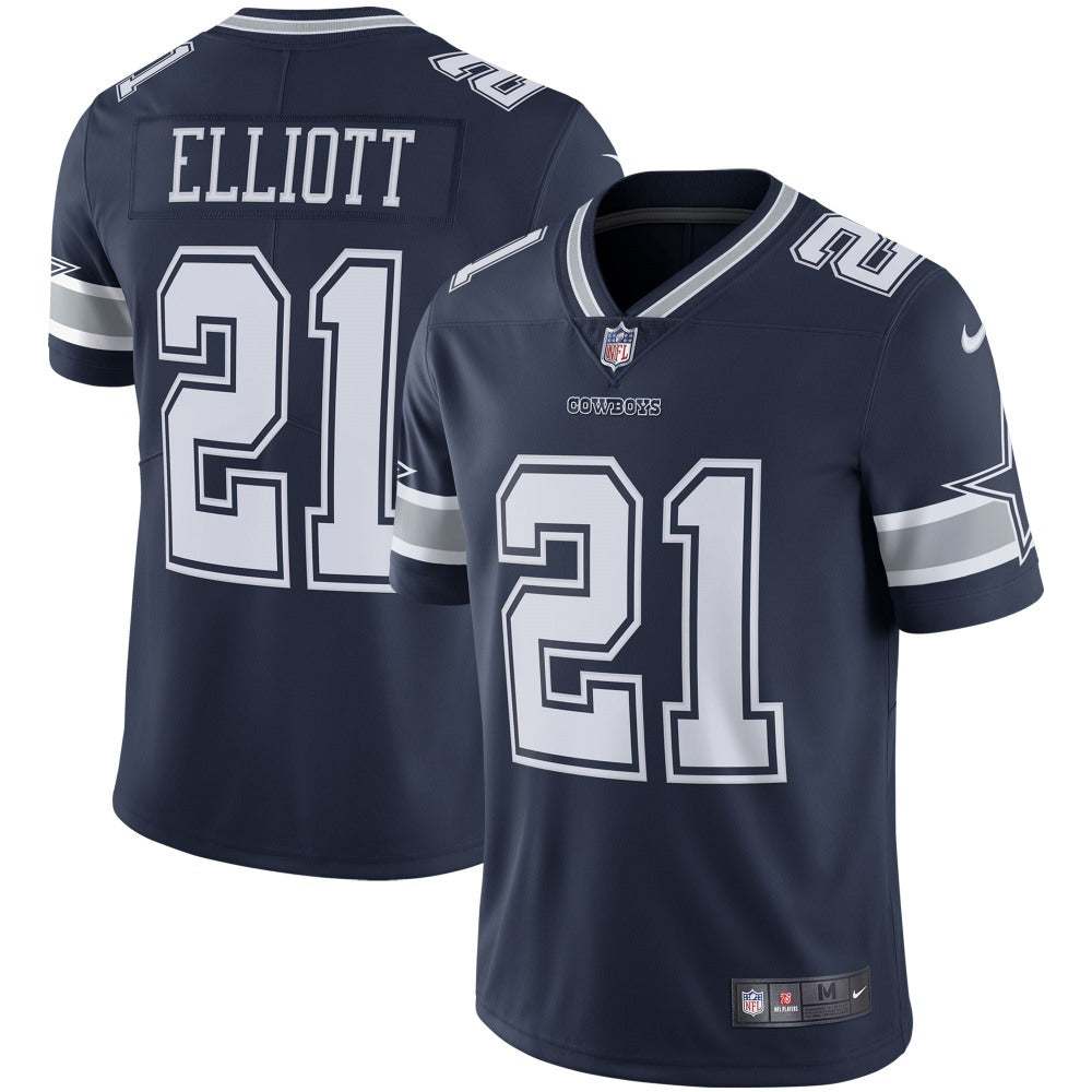 Youth Dallas Cowboys #21 Ezekiel Elliott Navy Blue Vapor Untouchable Limited Stitched NFL Jersey 