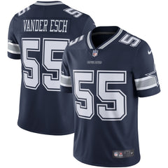 Youth Dallas Cowboys #55 Leighton Vander Esch Navy Vapor Untouchable Limited Stitched NFL Jersey 