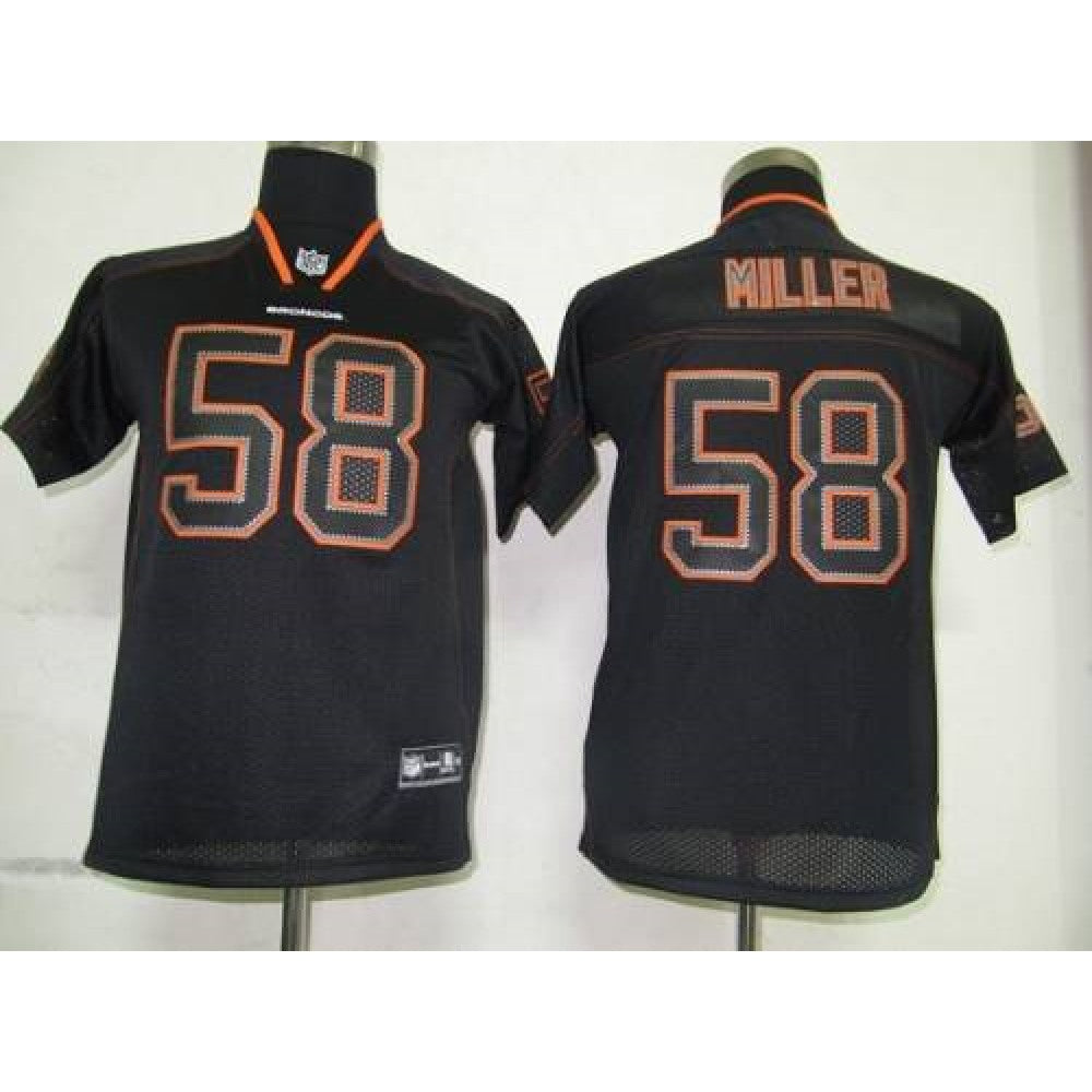 Broncos #58 Von Miller Lights Out Black Stitched Youth NFL Jersey 