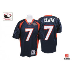 Mithell And Ness Broncos #7 John Elway Blue Stitched Throwback Youth NFL Jersey 