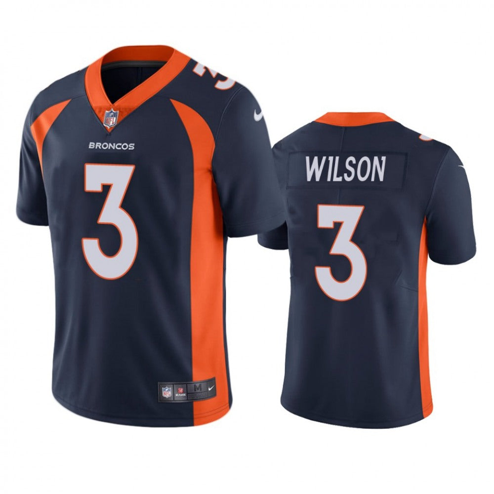 Youth Denver Broncos #3 Russell Wilson Navy Vapor Untouchable Limited Stitched Jersey 