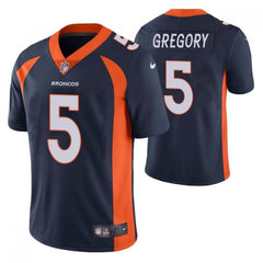 Youth Denver Broncos #5 Randy Gregory Navy Vapor Untouchable Limited Stitched Jersey 