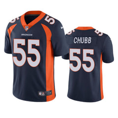 Youth Denver Broncos #55 Bradley Chubb Navy Vapor Untouchable Limited Stitched Jersey 