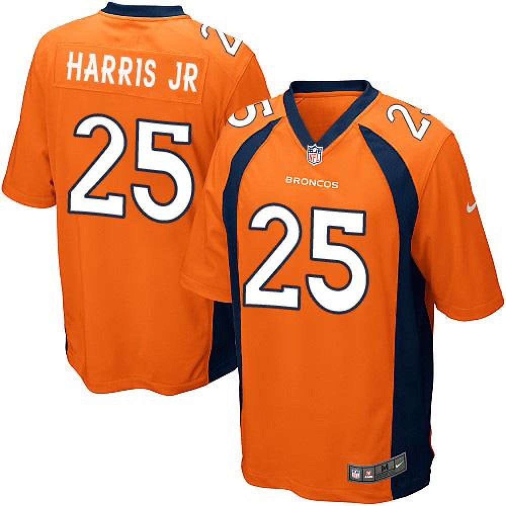 Broncos #25 Chris Harris Jr Orange Team Color Youth Stitched NFL New Elite Jersey 