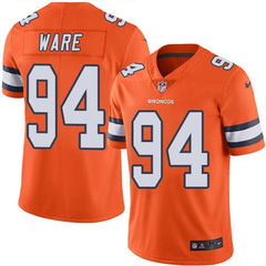 Broncos #94 DeMarcus Ware Orange Youth Stitched NFL Limited Rush Jersey 