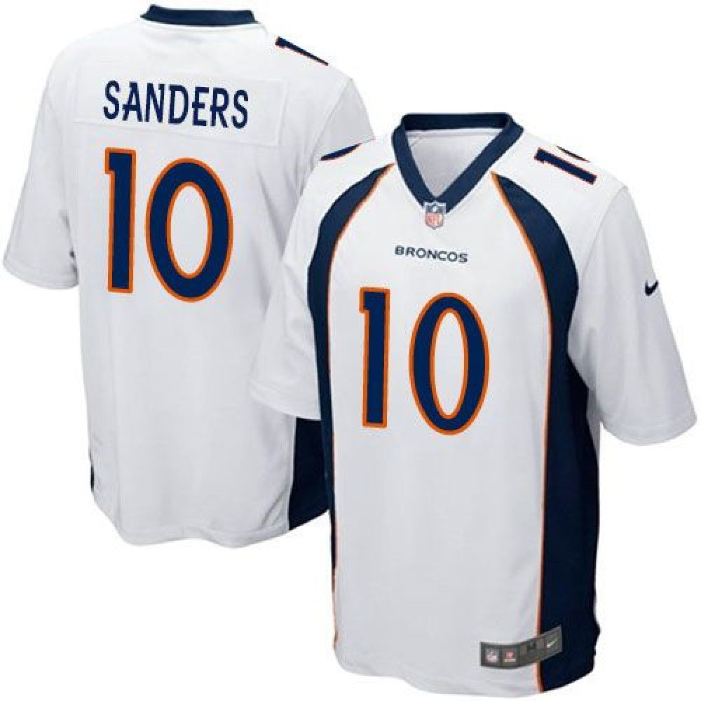 Broncos #10 Emmanuel Sanders White Youth Stitched NFL New Elite Jersey 