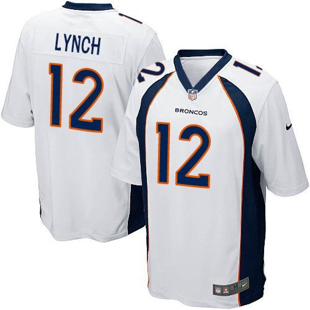 Broncos #12 Paxton Lynch White Youth Stitched NFL New Elite Jersey 