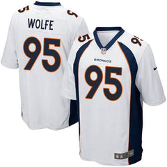 Broncos #95 Derek Wolfe White Youth Stitched NFL New Elite Jersey 