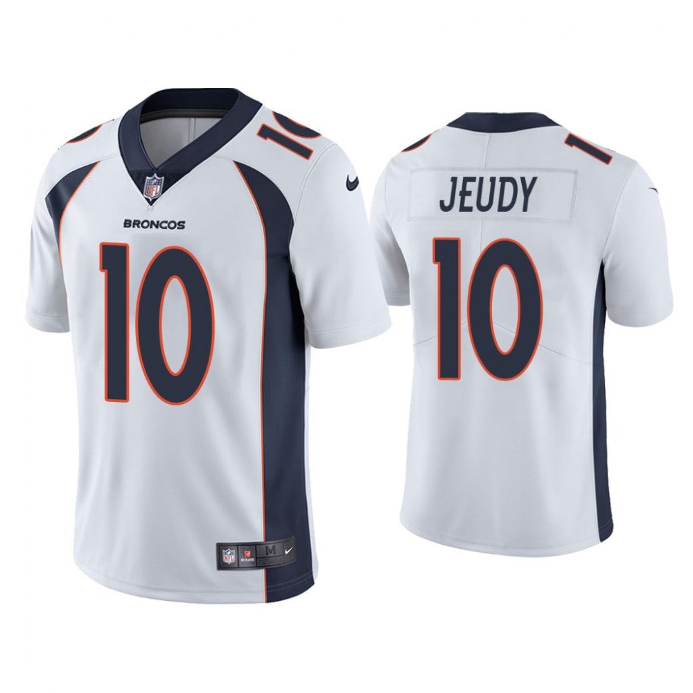 Youth Denver Broncos #10 Jerry Jeudy White Vapor Untouchable Limited Stitched Jersey 