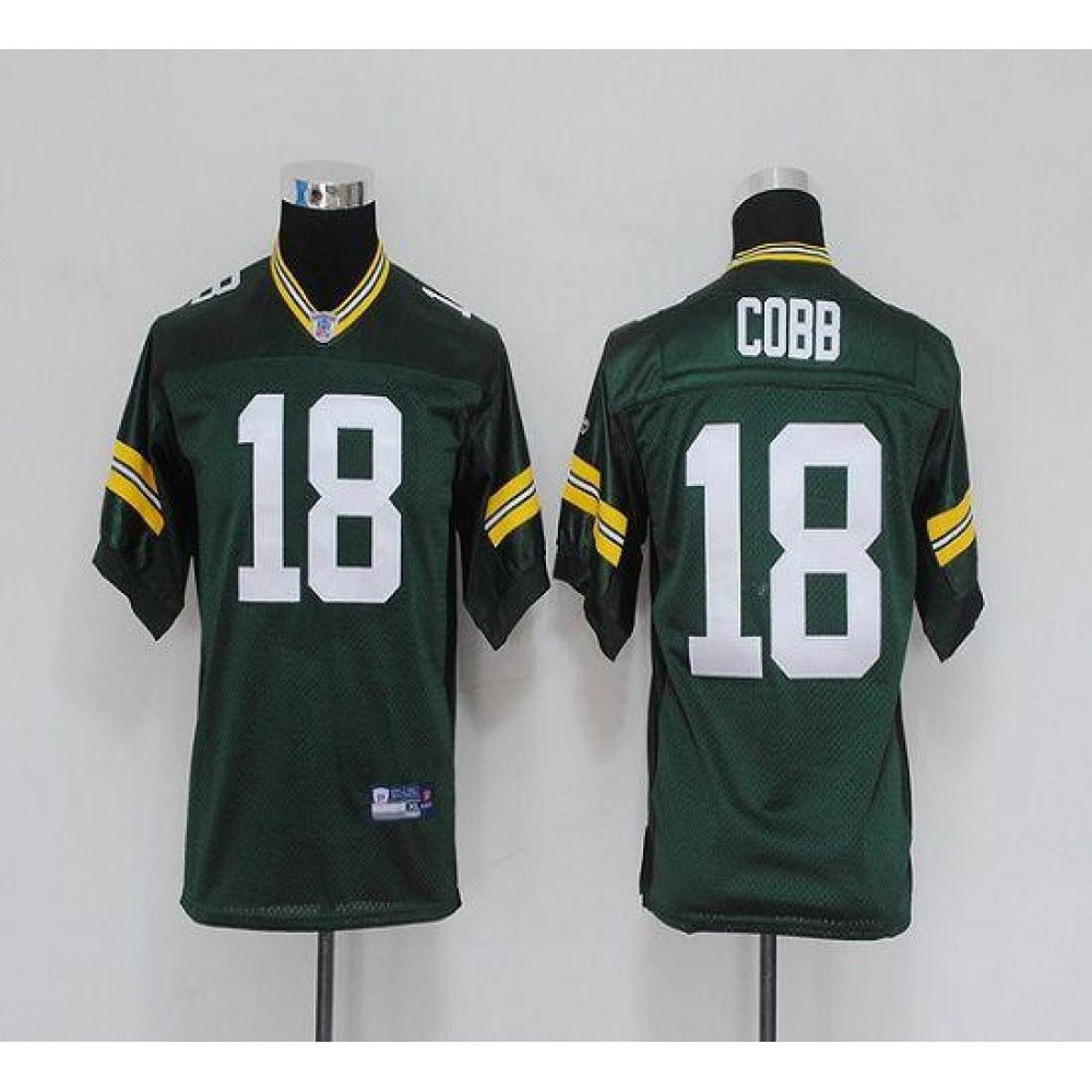 Packers #18 Randall Cobb Green Stitched Youth NFL Jersey 