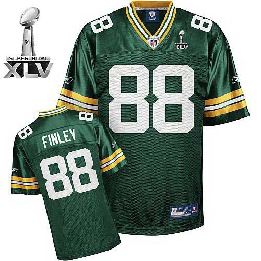 Packers Jersey #88 Jermichael Finley Green Super Bowl XLV Stitched Youth NFL Jersey 