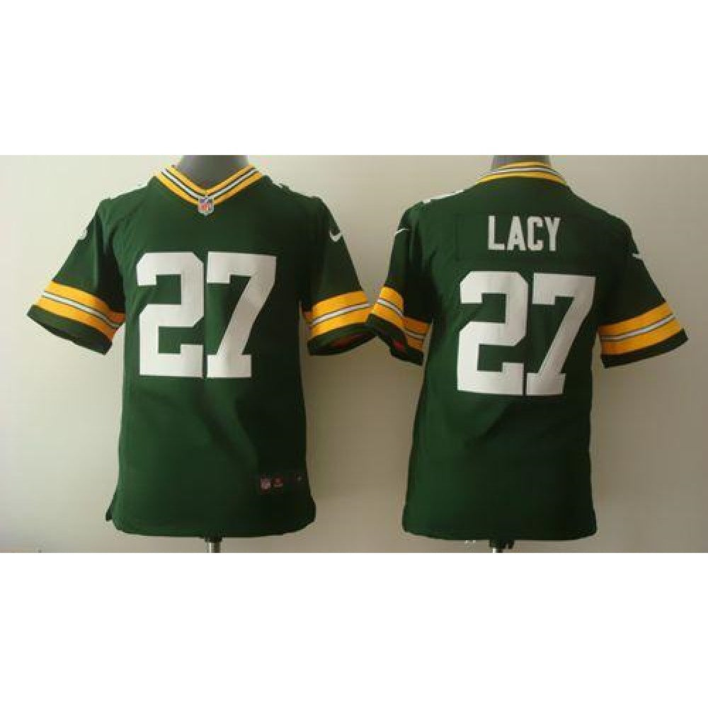 Packers #27 Eddie Lacy Green Team Color Youth Stitched NFL Elite Jersey 