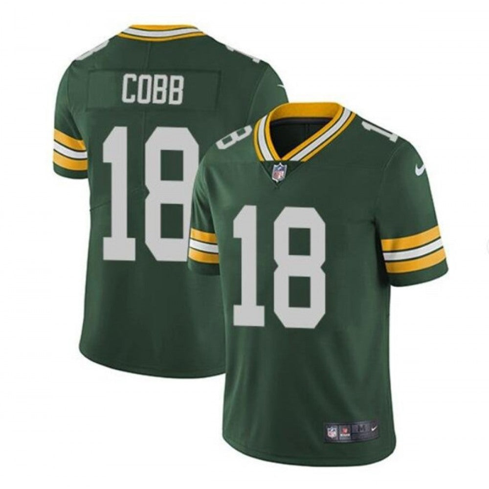 Youth Green Bay Packers #18 Randall Cobb Green Vapor Untouchable Stitched Jersey 