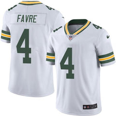 Packers #4 Brett Favre White Youth Stitched NFL Limited Rush Jersey 