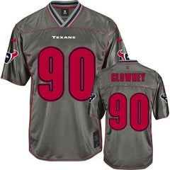 Texans #90 Jadeveon Clowney Grey Youth Stitched NFL Elite Vapor Jersey 