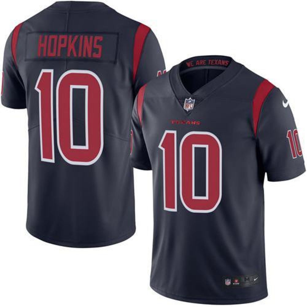 Texans #10 DeAndre Hopkins Navy Blue Youth Stitched NFL Limited Rush Jersey 
